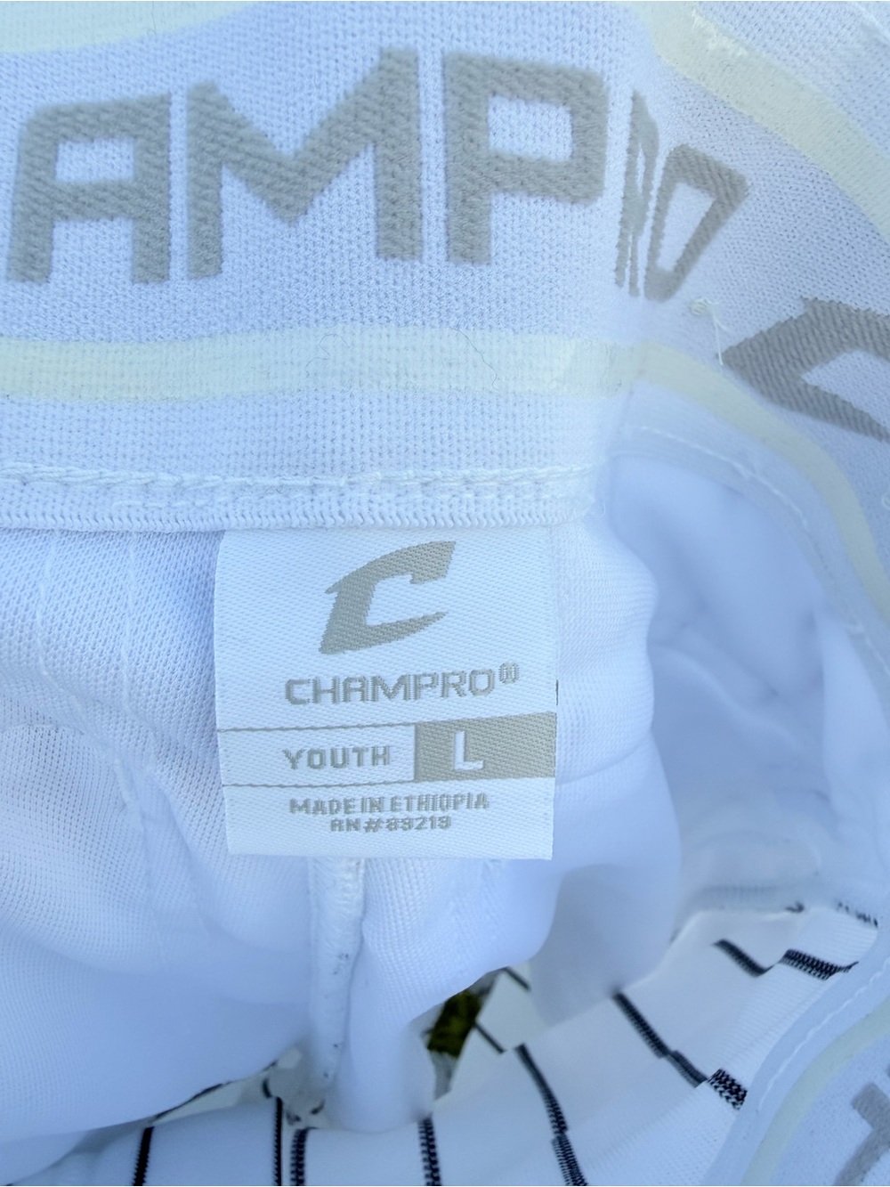 Champro Youth Large White Kids Athletic Bottoms
